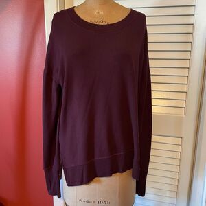 ATHLETA | dark purple lightweight athleisure sweatshirt M